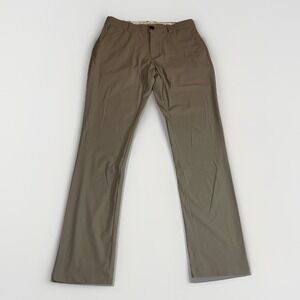 7 DIAMONDS Zuma Chino Pants Men's Size 30x32 Smoky Taupe Performance Stretch